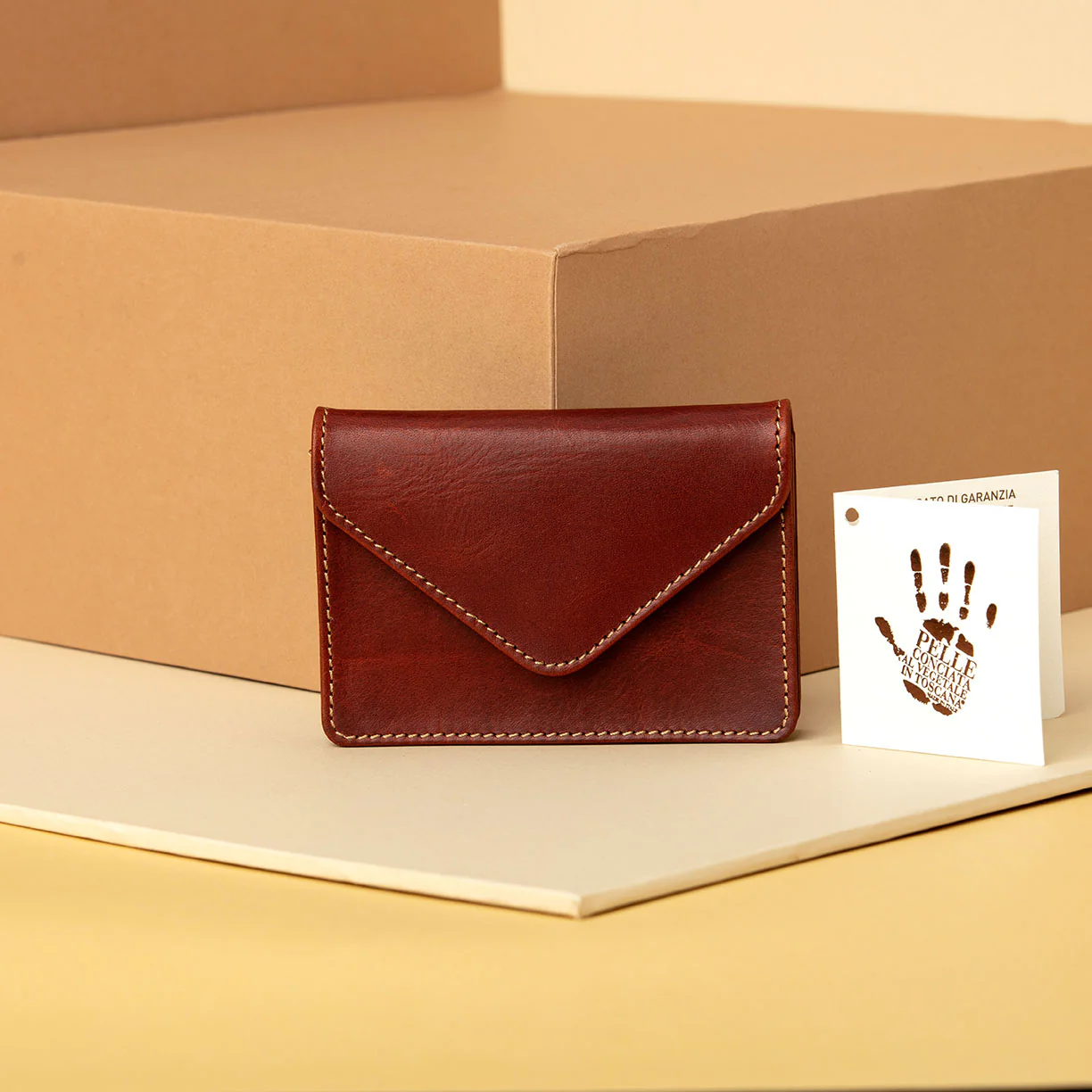 Levivre Premium Leather Card Case Holder - Front View